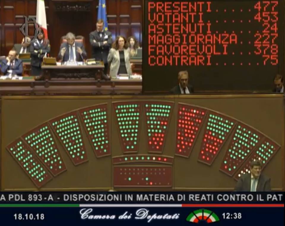 Camera deputati proposta legge pc