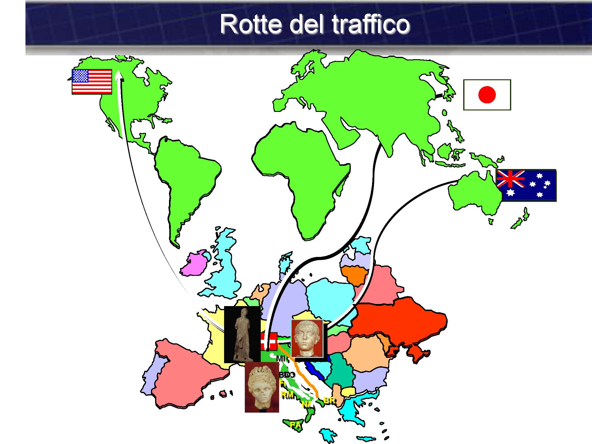 Lai. Rotte del traffico