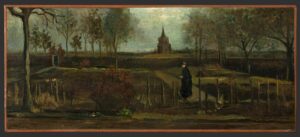 Vincent-van-Goghs-The-Parsonage-Garden-at-Nuenen-in-Spring-1884-via-Groninger-Museum